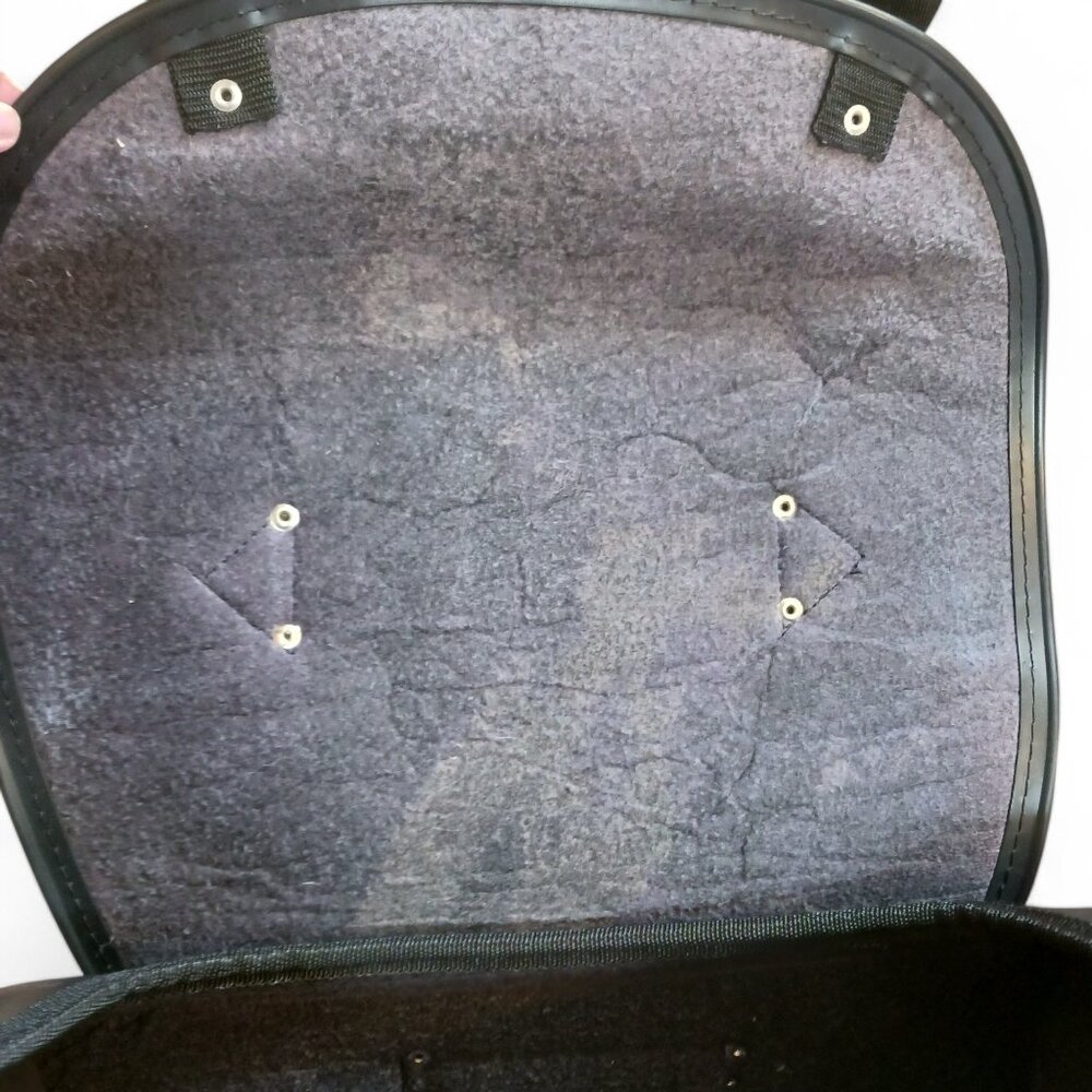 Vintage Waterproof Leather MotorcycleTail Bag Rear Seat Backpack Saddle Luggage - Picture 15 of 15